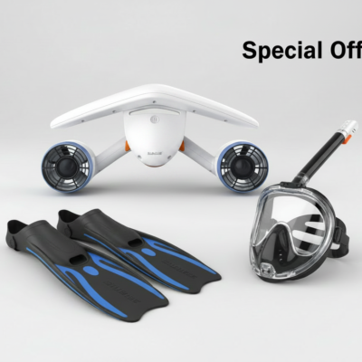 Underwater Adventure Set – Sublue Seascooter + Diving Fins + Snorkeling Mask